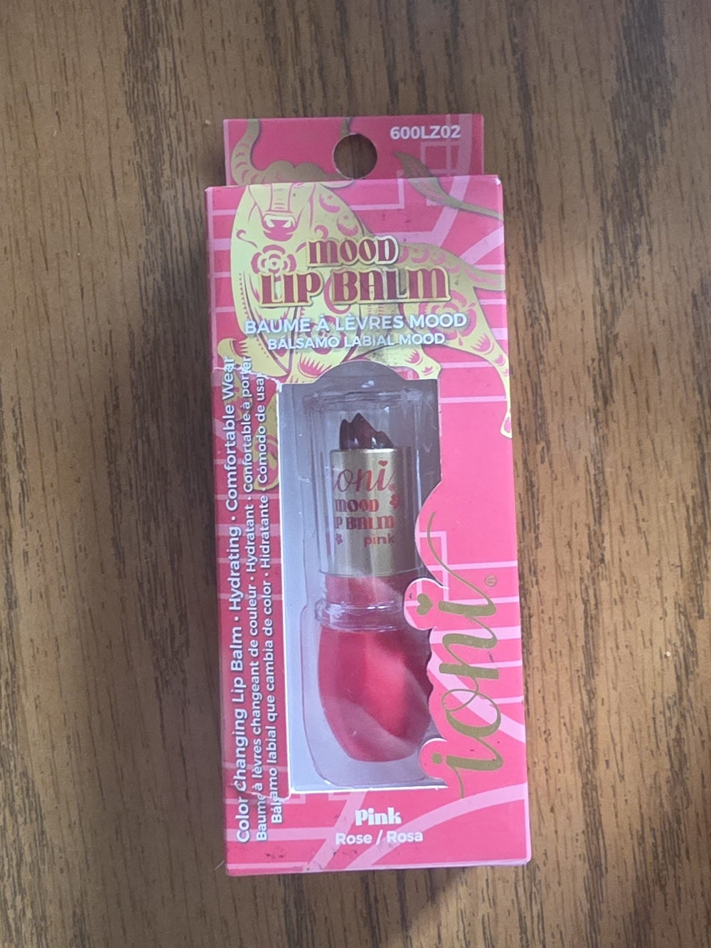 Ioni Mood Lip Balm - Pink (Rose) 0.12oz BNIB